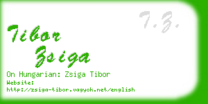 tibor zsiga business card
